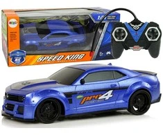 Sportinis automobilis 1:24 su nuotoliniu valdymu, mėlynas