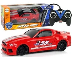 Sportinis automobilis 1:24 su nuotoliniu valdymu, raudonas