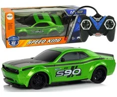 Sportinis automobilis 1:24 su nuotoliniu valdymu, žalias