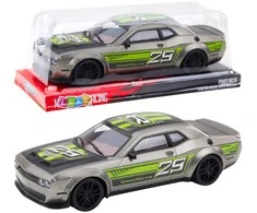 Sportinis automobilis, 28 cm, sidabrinis/žalias