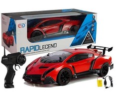 Sportinis automobilis RapidLegend su nuotolinio valdymo pultu, raudonas