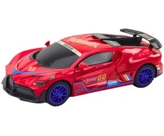 Sportinis automobilis su kliūčių jutikliu, garso ir šviesos efektais, raudonas