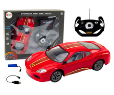 Sportinis automobilis su nuotolinio valdymo pultu R/C, 1:16, raudonas