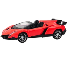 Sportinis automobilis su nuotolinio valdymo pultu, raudonas