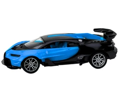 Sportinis automobilis su nuotolinio valdymo pultu, mėlynas
