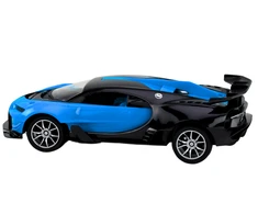 Sportinis automobilis su nuotolinio valdymo pultu, mėlynas