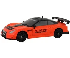 Sportinis automobilis su nuotolinio valdymo pultu, oranžinis