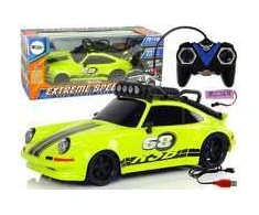 Sportinis automobilis su nuotolinio valdymo pultu, 1:18, žalias
