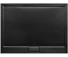 Stačiakampis dušo padėklas Besco Axim UltraSlim Stone Effect New, 100 x 90 x 4,5 cm