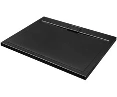 Stačiakampis dušo padėklas Besco Axim UltraSlim Stone Effect New, 100 x 80 x 4,5 cm