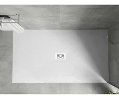 Stačiakampis dušo padėklas Mexen Hugo SMC, 170 x 100 cm, Baltas+Baltas