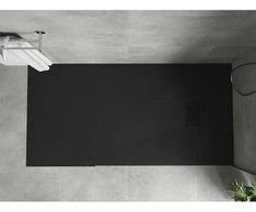 Stačiakampis dušo padėklas Mexen Hugo SMC, 170 x 80 cm, Juodas+Juodas
