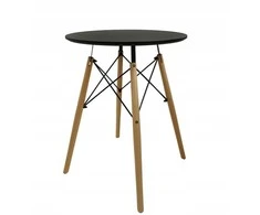 Stalas Carol, ø60x75 cm, juodas
