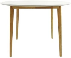 Stalas Emily, ø105x75 cm, baltas