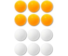 Stalo teniso kamuoliukų rinkinys Ping Pong, 12 vnt., balti/oranžiniai