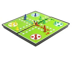 Lean Toys Magnetinės žaidimų lentos rinkinys 7 viename šachmatų Ludo Backgammon juodraščiai