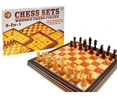 Stalo žaidimų rinkinys Chess Set 5-in-1