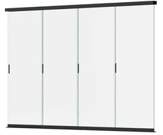 Stumdoma stiklinė sienelė pavėsinėms Pergola ELEGANCE/DELUXE/FUSION 4 m, Anthracite