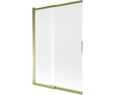 Stumdoma vonios sienelė Mexen Fox II, 120 x 150 cm, Gold/matinis stiklas