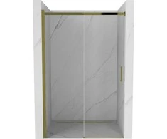 Stumdomos dušo durys Mexen Omega, Gold, 130 cm