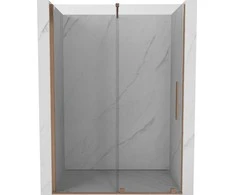 Stumdomos dušo durys Mexen Velar, Brushed copper, 130 cm
