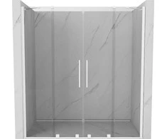 Stumdomos dušo durys Mexen Velar DUO, Baltas, 150 cm