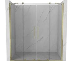 Stumdomos dušo durys Mexen Velar DUO, Gold, 140 cm