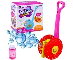 Stumdukas su muilo burbulais ir garso efektais, raudonas