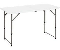 Sulankstomas lauko stalas Catering, 122 cm, reguliuojamo aukščio