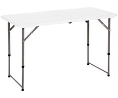 Sulankstomas lauko stalas Catering, 122 cm, reguliuojamo aukščio