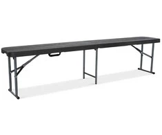 Sulankstomas lauko suolas CATERING, 180 cm, Graphite Wood