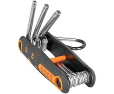 Sulankstomas šešiakampių raktų rinkinys TORX 9 - 40 mm Bradas, 8 vnt., short