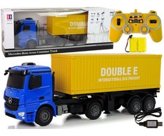 Sunkvežimis Mercedes Arocs su nuotolinio valdymo pultu, mėlynas