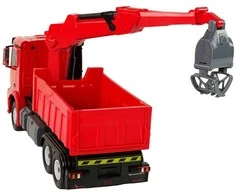 Sunkvežimis Mercedes Rastar Grapple Truck su nuotolinio valdymo pultu, raudonas