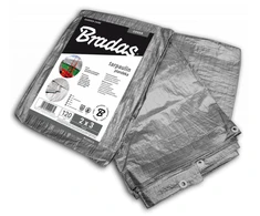 Sustiprintas tentas Bradas Sidabrinis, 15 x 20 m, 120 g/m²