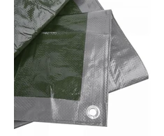Sustiprintas tentas Bradas Sidabrinis, 2 x 3 m, 120 g/m²