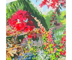 Tapybos pagal skaičius rinkinys "Kaimo namelis", 30x40 cm
