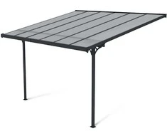 Terasos stoginė ATLANTA 3x3,7 m, Cold Pilkas