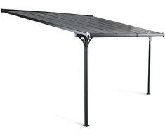 Terasos stoginė ATLANTA 3x4,4 m, Cold Pilkas