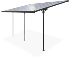 Terasos stoginė ATLANTA 5,5x3 m, Cold Pilkas
