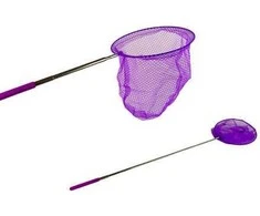 Tinklelis drugeliams gaudyti su teleskopine rankena, 85 cm, violetinis