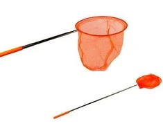 Tinklelis drugeliams gaudyti su teleskopine rankena, 85 cm, oranžinis