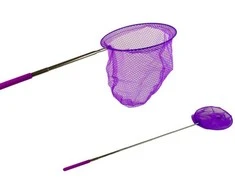 Tinklelis drugeliams gaudyti su teleskopine rankena, 85 cm, violetinis
