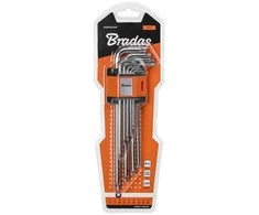 TORX raktų rinkinys 10–50 Bradas, 9 vnt., extra long