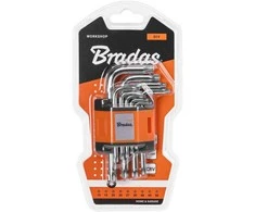 TORX raktų rinkinys 10–50 Bradas, 9 vnt., short