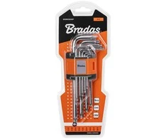 TORX raktų rinkinys 10–50 Bradas, 9 vnt., long