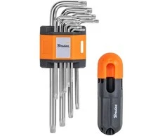 TORX raktų rinkinys 10–50 su T formos rankena Bradas, 9 vnt., long