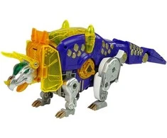 Transformeris dinozauras Dinobots 2in1 su šaudymo funkcija, violetinis