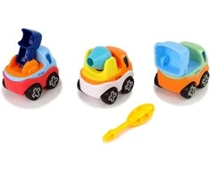 Trijų automobilių rinkinys su atsuktuvu