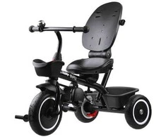 Triratukas su stogeliu Tiny Bike 3in1, pilkas